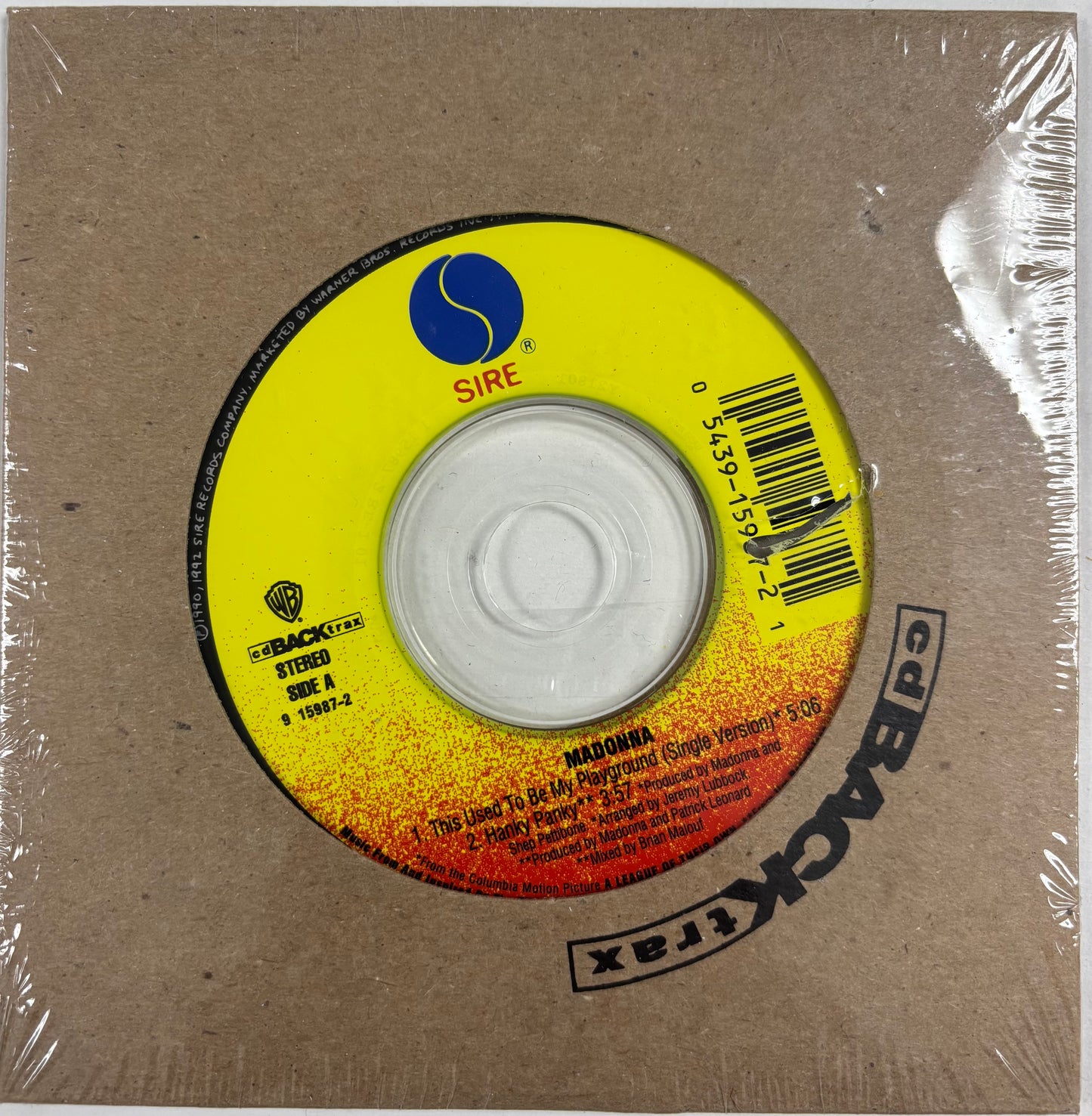 Madonna This Used To Be My Playground / Hanky Panky CD Single
